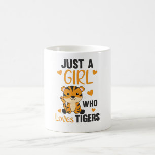 Just A Girl Who Loves Tigers Sweet Animals Tiger Coffee Mug