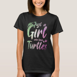 Just A Girl Who Loves Turtles Animal Women Sea Tur T-Shirt
