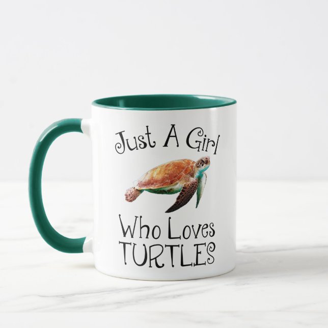 Just A Girl Who Loves Turtles Mug (Left)