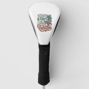 Just a Girl Who Loves Turtles Vintage Shirt Design Golf Head Cover
