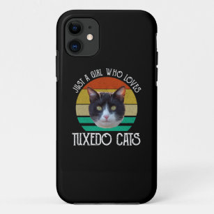 Just A Girl Who Loves Tuxedo Cats Case-Mate iPhone Case
