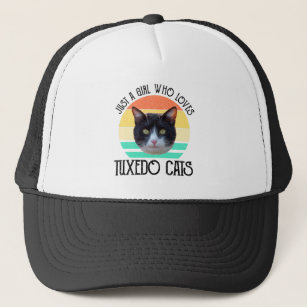 Just A Girl Who Loves Tuxedo Cats Trucker Hat