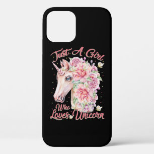 Just A Girl Who Loves Unicorn iPhone 12 Pro Case