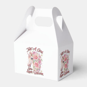 Just A Girl Who Loves Unicorn Favour Box