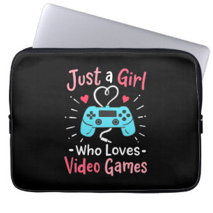 Just A Girl Who Loves Video Games Laptop Sleeve