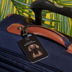 Just A Girl Who Loves Vizslas Luggage Tag