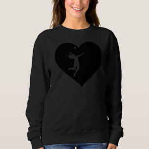 Just A Girl Who Loves Volleyball Best Birthday Vin Sweatshirt