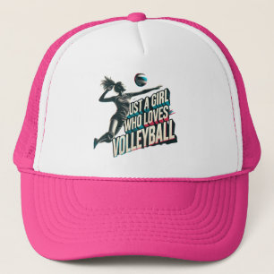 Just a Girl Who Loves Volleyball Trucker Hat