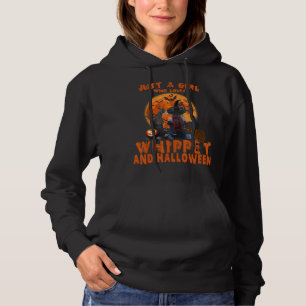 Just A Girl Who Loves Whippet Dog And Halloween Hoodie