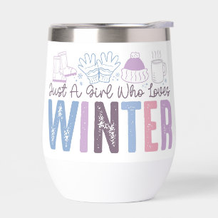 Just a Girl Who Loves Winter Cute Seasonal Design