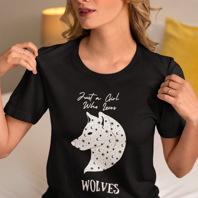 Just a Girl Who Loves Wolves  T-Shirt (Creator Uploaded)