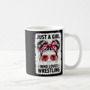 Just a Girl Who Loves Wrestling Wrestler Fighter Coffee Mug
