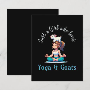 Just a girl who loves Yoga and Goats Card