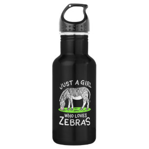 Just A Girl Who Loves Zebras 532 Ml Water Bottle