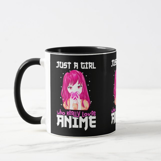 Just A Girl Who Really Loves Anime Mug (Left)
