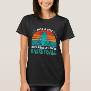 Just A Girl Who Really Loves Baseball T-Shirt