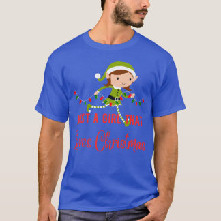 Just A Girlhat Loves Christmas friends T-Shirt