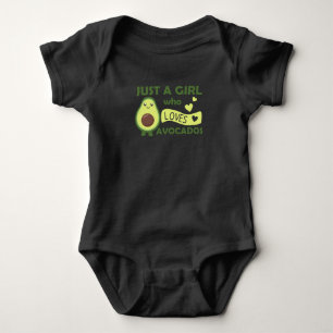 Just A Girl's Avocado Loves Sweet Avocado Baby Bodysuit