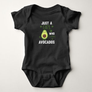 Just A Girl's Avocado Loves Sweet Avocado Baby Bodysuit