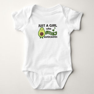 Just A Girl's Avocado Loves Sweet Avocado Baby Bodysuit