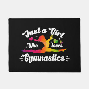 Just A Girls Who Loves Gymnastics Doormat