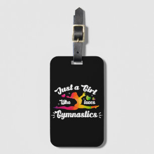 Just A Girls Who Loves Gymnastics Luggage Tag