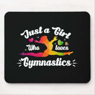 Just A Girls Who Loves Gymnastics Mouse Pad