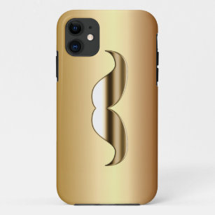 Just A Gold Moustache iPhone 5 Case