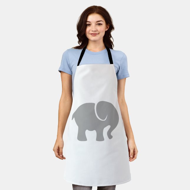 Just a Grey Elephant Apron (Worn)