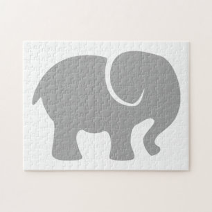 Just a Grey Elephant Jigsaw Puzzle