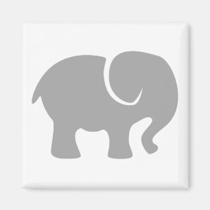 Just a Grey Elephant Magnet