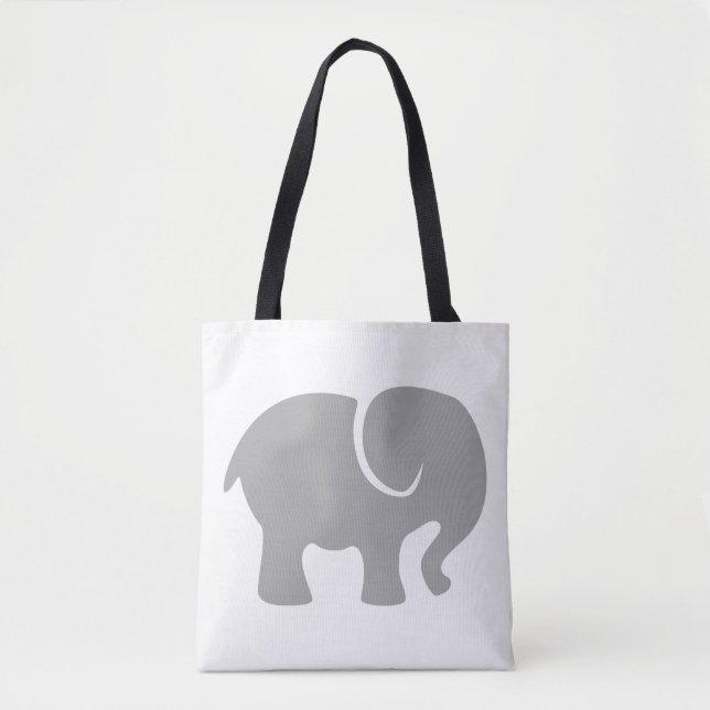 Just a Grey Elephant Tote Bag (Front)