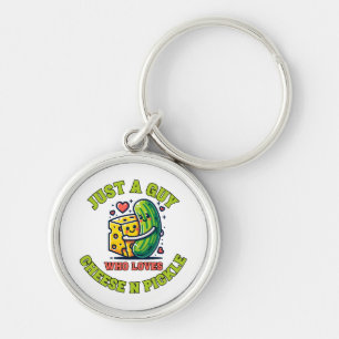 Just a guy who loves pickle key ring