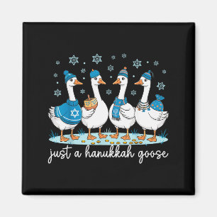 Just A Hanukkah Goose Happy Hanukkah Menorah Dreid Magnet