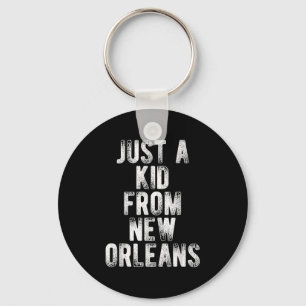 Just A Kid From New Orleans Retro Love Hometown Ne Key Ring