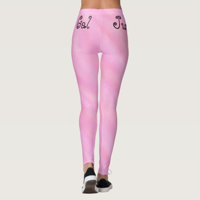 Just A Leggings Kinda Gal Watercolor Wash Legging (Back)