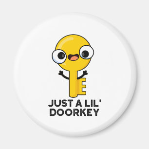 Just A Lil Door-key Funny Dorky Key Pun Magnet
