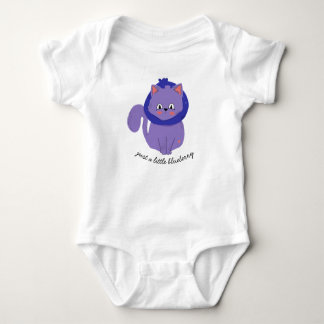 "just a little blueberry" Cat Blueberry One-Piece Baby Bodysuit