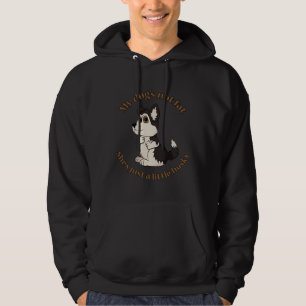 Just A Little Husky Hazel Eyes Girl Dog Hoodie
