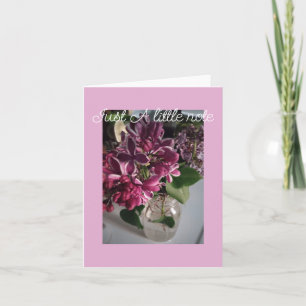 Just A little Note Folded Greeting Card