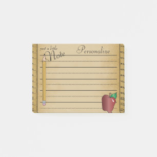 Just a Little Note Vintage Style Teacher