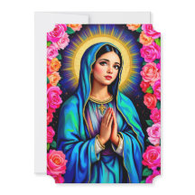 Just A Little Note Virgin Mary Add Text Card