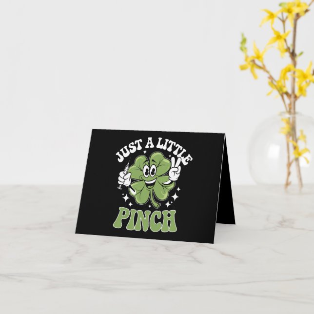 Just a Little Pinch Nurse St Patrick's Day  Card (Yellow Flower)