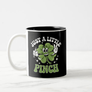 Just a Little Pinch Nurse St Patrick's Day Two-Tone Coffee Mug