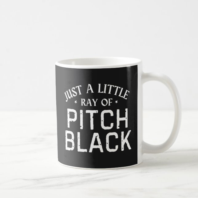 Just A Little Ray Of Pitch Black  Coffee Mug (Right)