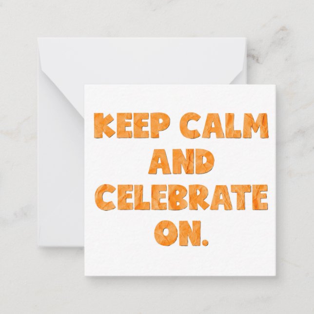 Just a little reminder- celebrate! card (Front)