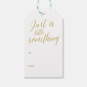 Just a Little Something Calligraphy Gift Tag