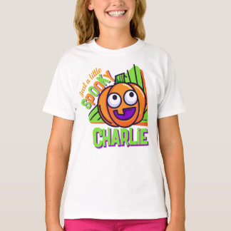 Just a Little Spooky Pumpkin - white custom tshirt