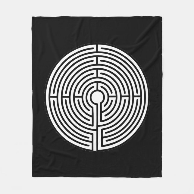 Just a Maze Circular Fleece Blanket (Front)