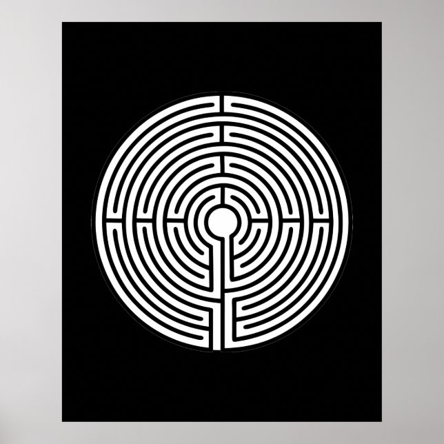 Just a Maze Circular Poster (Front)